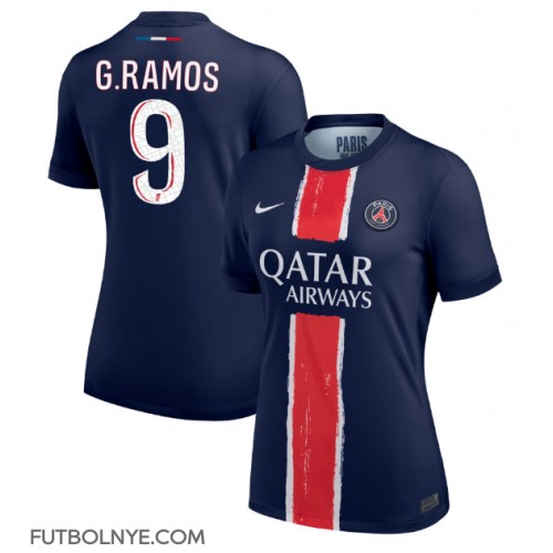 Camiseta Paris Saint-Germain Goncalo Ramos #9 Primera Equipación para mujer 2024-25 manga corta